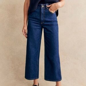 Sezane Le Crop Indigo Size 36